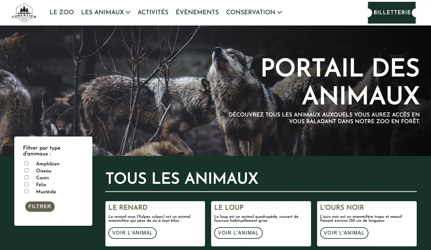 Site réalisé en HTML et CSS