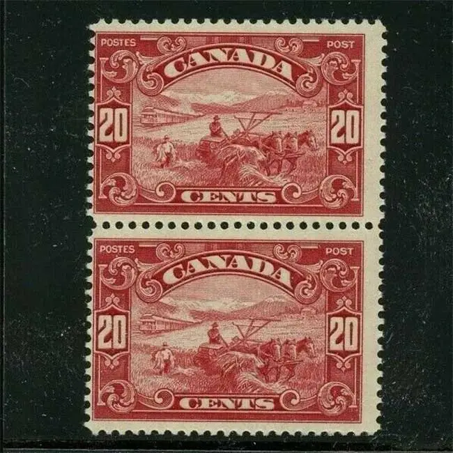 CANADA #157, 20¢ Blé de récolte, og, NH, VF, Scott 120,00 $